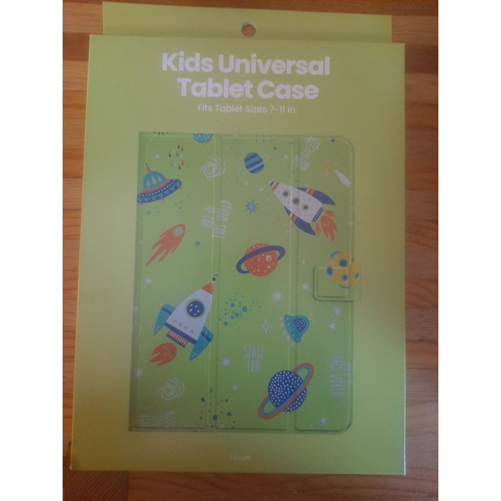 Kids Universal Tablet Case Outer Space Rockets Planets Fits 7 - 11 Inch Tablets - Picture 2 of 4